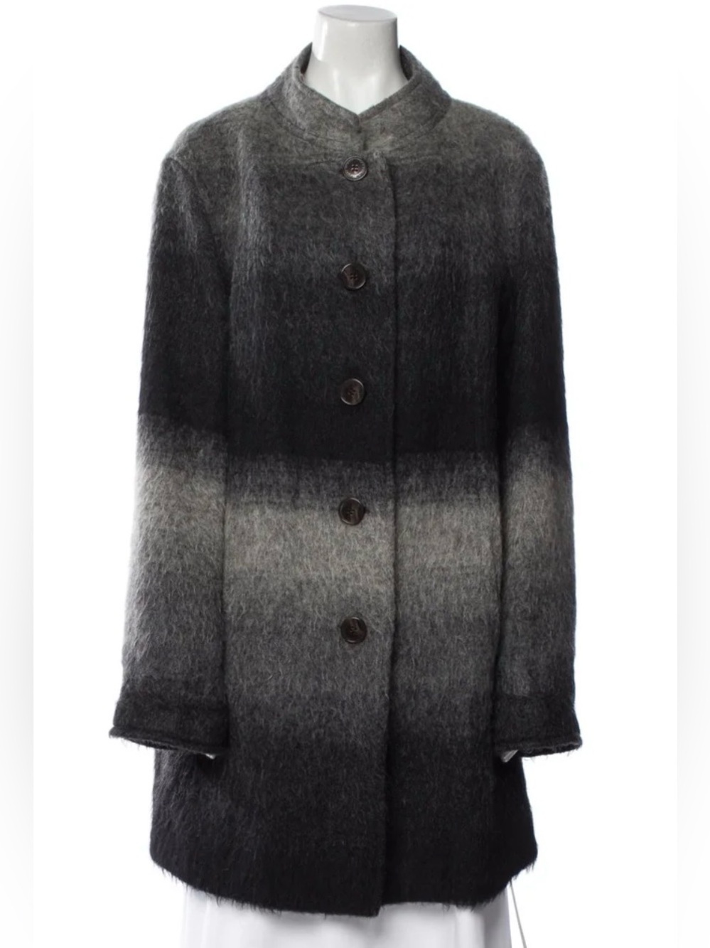 Tory Burch Darcy Coat Mohair Alpaca Wool Oversized Designer Jacket Women’s 4 - Picture 7 of 9